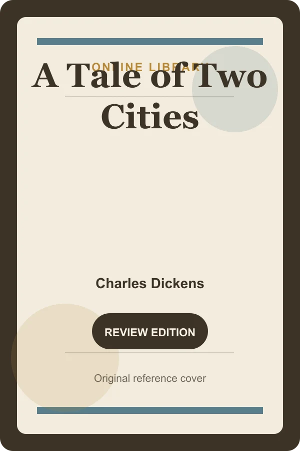 Original Online Library reference cover for A Tale of Two Cities