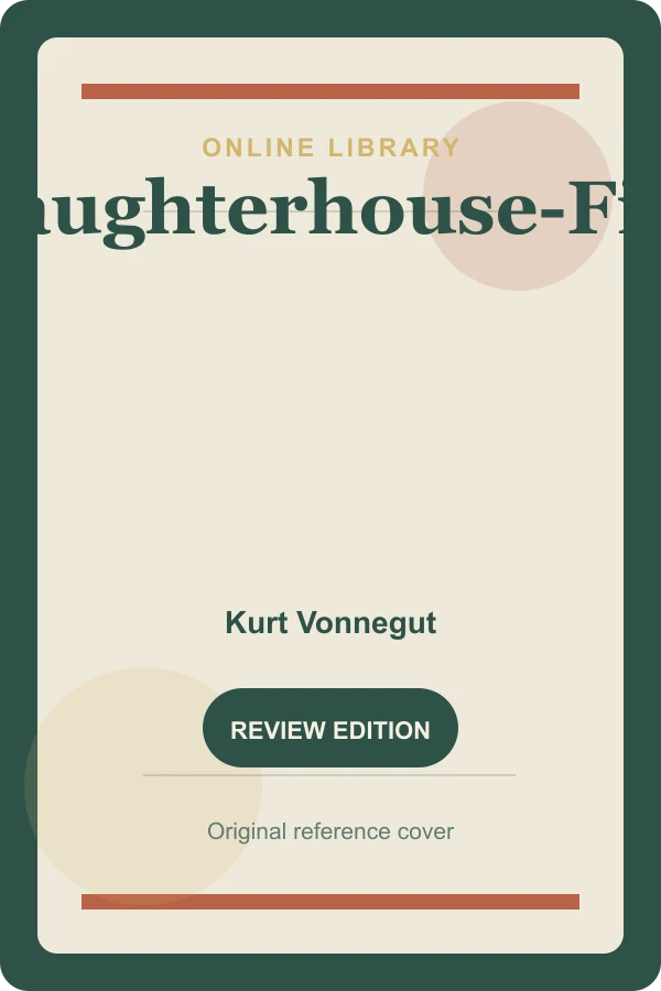 Original Online Library reference cover for Slaughterhouse-Five