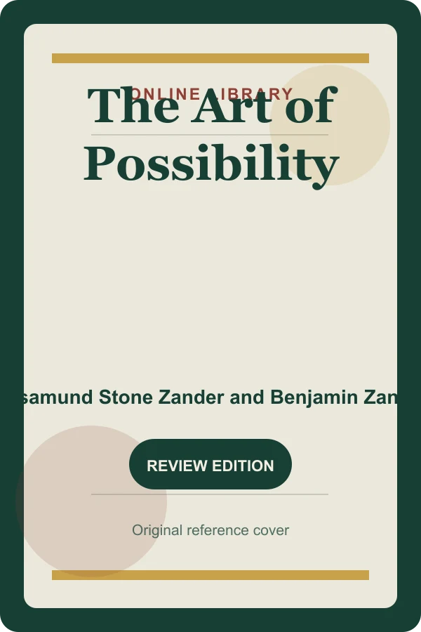 Original Online Library reference cover for The Art of Possibility