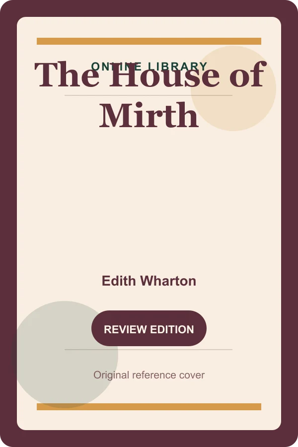 Original Online Library reference cover for The House of Mirth
