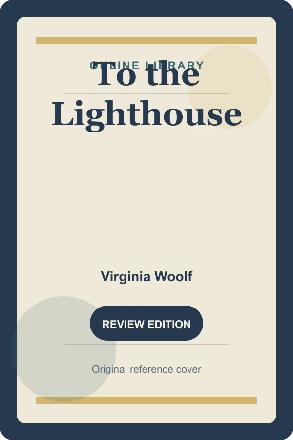 Original Online Library reference cover for To the Lighthouse